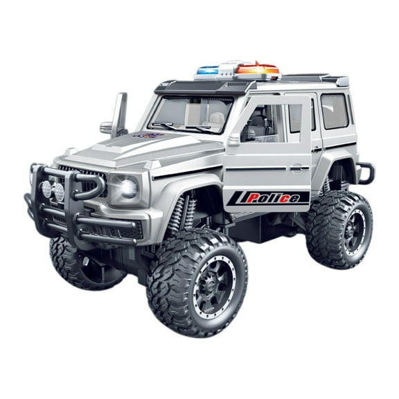 Simulation Sound & Light Police Off-Road Car – Special Forces Guard Car Model with Doors Opening & Suspension – Toy Vehicle for Boys