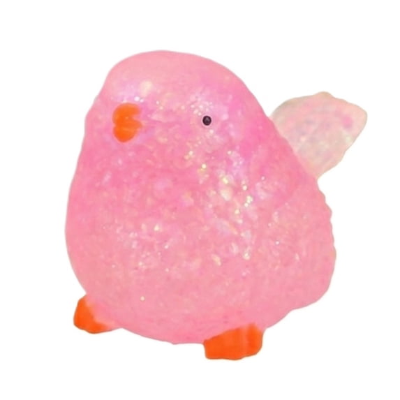 Simulation Sparrow Bird Squishy for Adults Soft TPR Sensory Gadget Blue Green Pink and Purple Realistic Animal Office Desk Accessory Pressure Relief Tool 1 Pack