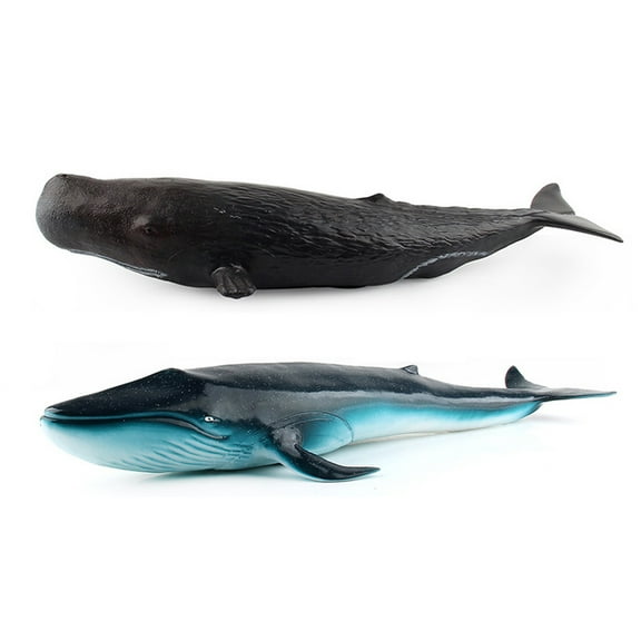 Simulation Sperm Whale Marine Animal Fish Figurine Soft PVC Model Sea Animal Interactive Automobile Children Room Decor
