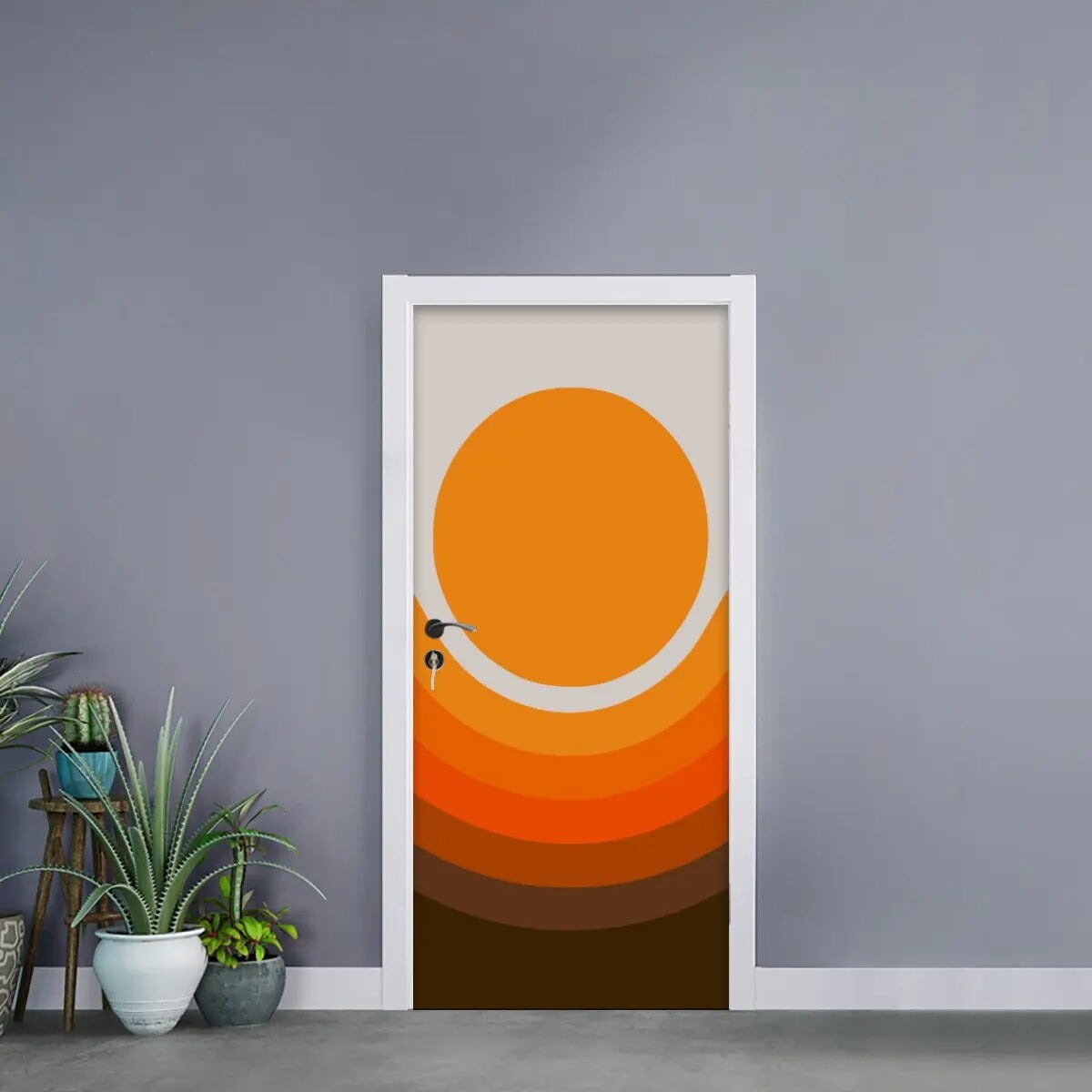 Simulation Spider  Door Stickers Creative Art Design Full Cover