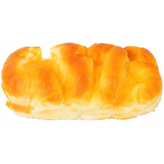 Simulation Square Bread Shape Squishy for Adults Soft Plastic Sensory Gadget Realistic Pastry Office Desk Accessory Pressure Relief Tool 7.87 Inch 1 Pack