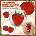 thumbnail image 1 of Simulation Strawberry Fruit Squishy for Adults Soft Silicone Sensory Gadget Realistic 2.76 Inch Red Office Desk Accessory Pressure Relief Tool 1 Pack, 1 of 8