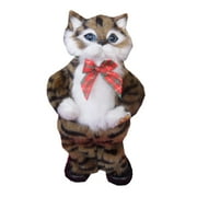 Simulation Toys, Singing Dancing Kittens, Interactive Electronic Cat Toy for Kids, Realistic Soft Plush Pet, Battery Operated Indoor Outdoor Play, Birthday Holiday Gift for Children