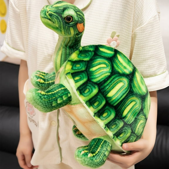 Simulation Turtle Plush Toy, Stuffed Animal Doll for Kids, Soft Hugging Souvenir Gift, Educational Companion Toy, Birthday Present for Boys & Girls