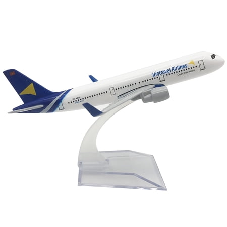 Simulation Vietnam A321 Passenger Plane Model 1:400 Diecast Airplane Model Display for Collection Gift