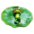 thumbnail image 1 of Simulation Water Floating Frog Ornament Animals Figurine Garden Statue Crafts Decor DIY Pool Accessories for Tabletop Shelf Office, 1 of 8