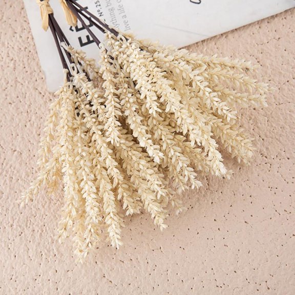 Simulation Wheat Ears Leaves 13.4 Inch Plastic Grass Faux Shrubs