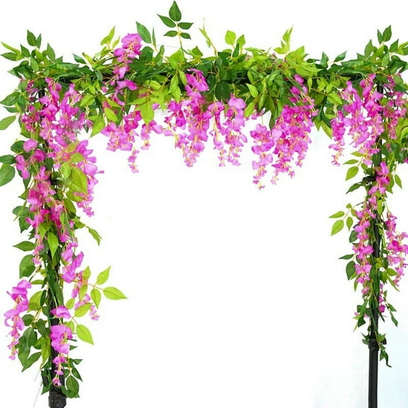Simulation Wisteria Flower Vine Bean Flower Tree Vine Decorative Plant Artificial Flower String Artificial Flower
