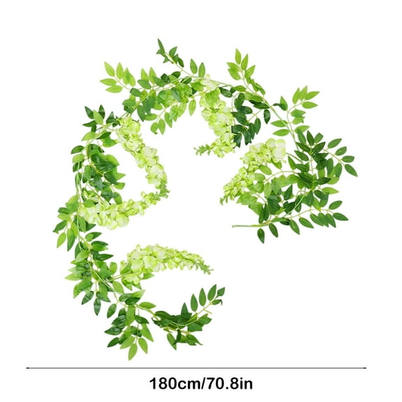 Simulation Wisteria Flowers Rattan Halloween Decorative Flowers Plastic Vines Flowers Strings Air-conditioning Ducts Blocking Winding Hanging Flowers