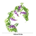 thumbnail image 1 of Simulation Wisteria Flowers Rattan Halloween Decorative Flowers Plastic Vines Flowers Strings Air-conditioning Ducts Blocking Winding Hanging Flowers, 1 of 6