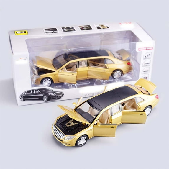 Simulation car model extended version 1:32 six door card sound and light feedback boy toy