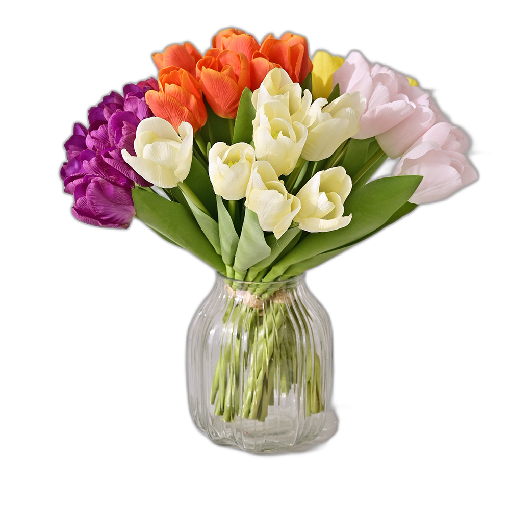 Simulation flower feel moisturizing tulip high tulip bouquet soft