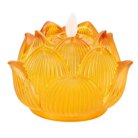 Simulation glazed Buddha headlights Electronic candle lamps Ever-burning lamps Buddha lamps Worship and prayer belief supplies Desktop lighting decorations Temple decorations and supplies