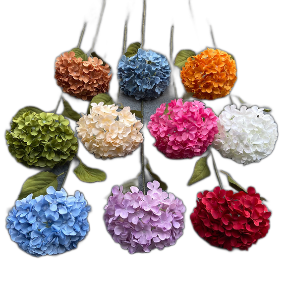 Simulation hydrangea Wedding Wedding Single Single Hydrangea Hotel Wedding Flower Art Arch Decoration Flower Road Draw Fake Fake Flowers