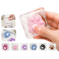 thumbnail image 1 of Simulation ice Cat Paw Shape Squishy for Adults Soft TPR Sensory Gadget Clear Realistic Office Desk Accessory Pressure Relief Tool 2.2x2.2x2.2 Inch 1 Pack, 1 of 8