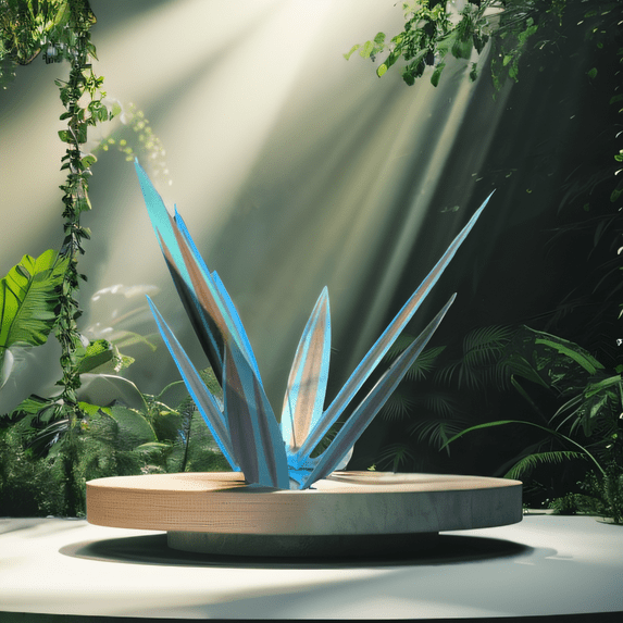 Simulation iron art agave sculpture ornaments metal agave plant garden artwork decoration statue home decoration suitable for outdoor terrace