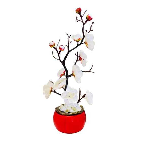 Simulation of wintersweet persimmon potted home decoration