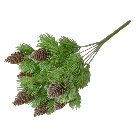 Simulation pinasters tree cones Flower Floral Ornament Durable Faux Grass for Pa