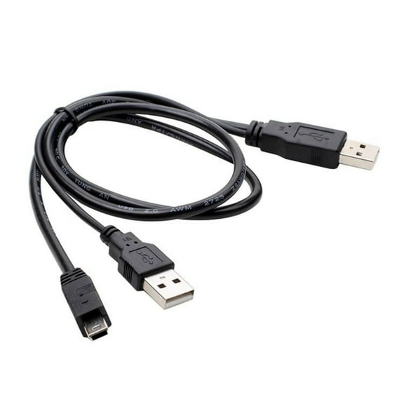 Simultaneous Data Y Splitter USB A Male2.0 To 5Pin Cable For Digital Storage 0.5m / 19.69in Long USB Splitter
