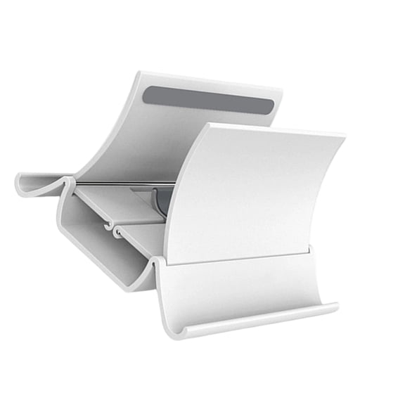 Gravitating Auto-Lock Vertical Laptop Stand with Heat Dissipation, Silicone Base & Space-Saving ABS Design