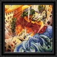 thumbnail image 1 of Simultaneous Visions 28x28 Large Black Ornate Wood Framed Canvas Art by Umberto Boccioni, 1 of 2