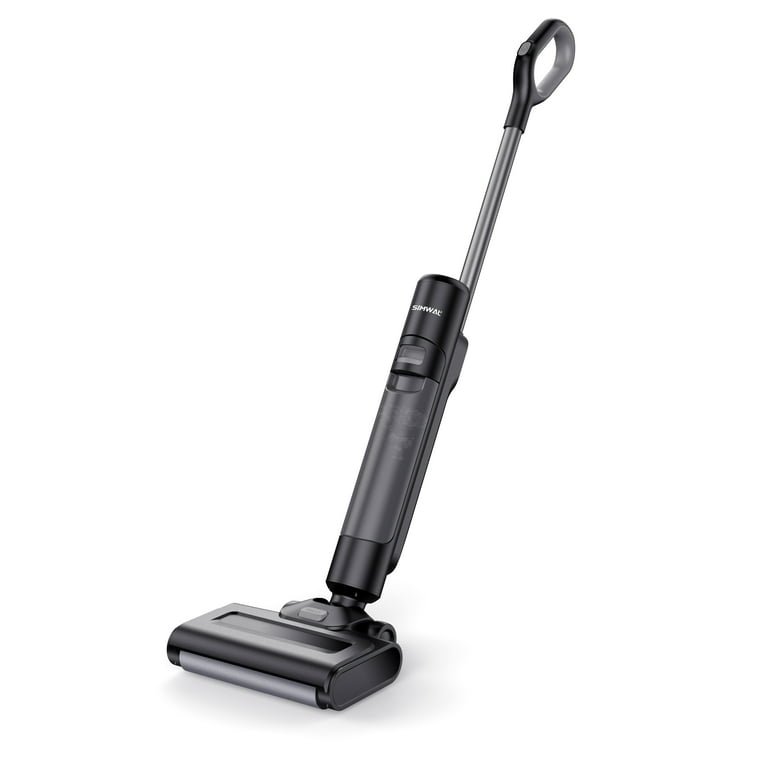 Simwal Wet-Dry Floor Cleaner，Wet Dry Vac for Sticky Messes and Waste,  Cordless Vacuum and Mop in One with Self-Cleaning, LCD Display, and More
