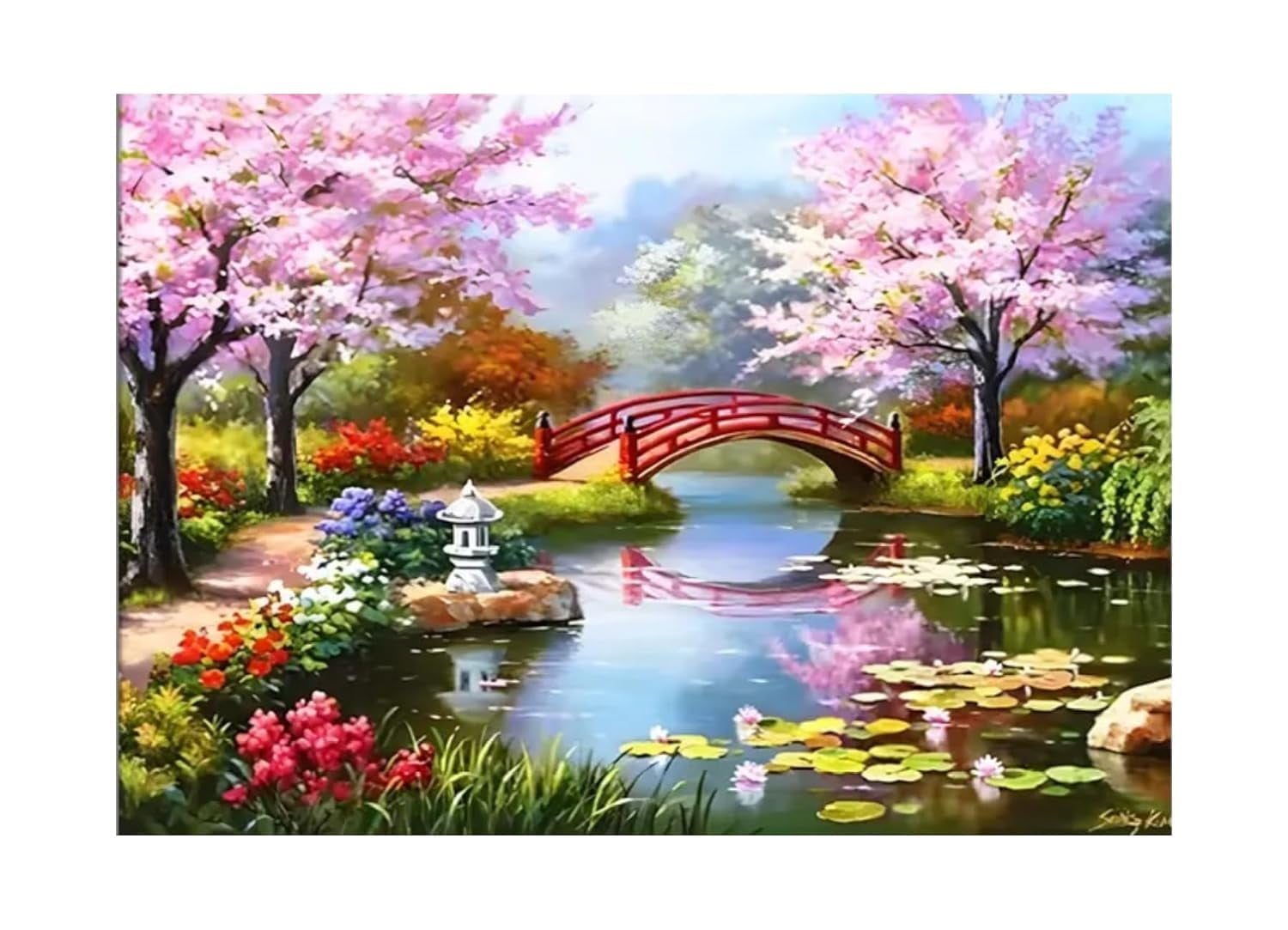 Simxen CrossStitch Stamped Kits30 40cm DIY 5D Diamond Painting by ...