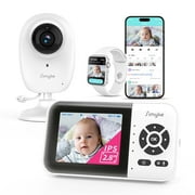 Simyke Smart Video Baby Monitor, 2.8" Display & 1080p Camera, WiFi/No WiFi Modes, Cry Detection, 2-Way Talk, VOX, 2500mAh Battery, Family Sharing