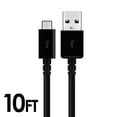 thumbnail image 2 of 4-Pack 10FT Micro USB Charger & Data Sync Cables - Black Universal 2 of 3