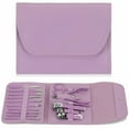 thumbnail image 1 of Simyoung 16pcs Manicure Sets,Mini Pedicure Kit & Nail Clippers Set,Professional Grooming Kit with PU Leather Case, Manicure Tools for Men and Women(Purple), 1 of 3