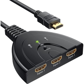 Simyoung 3-Port HDMI Splitter Switch Cable 2ft 3 In 1 out Auto High Speed Switcher Splitter Support 3D,1080P For HDMI TV, PS3, Xbox One