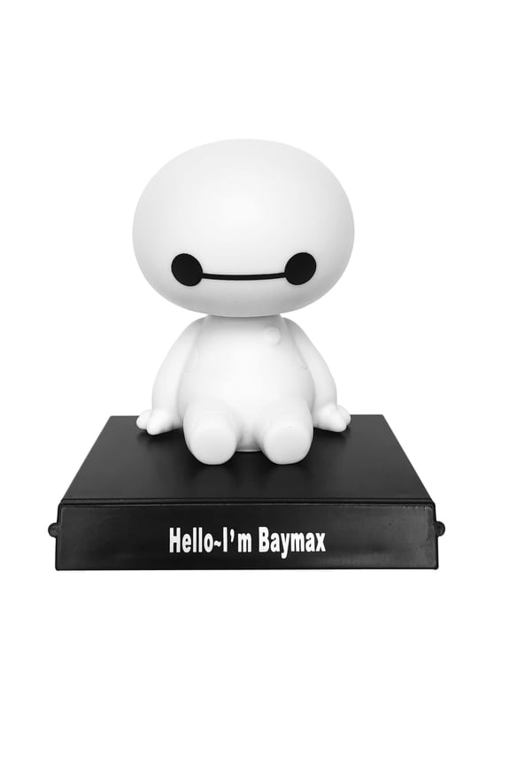 Baymax Big Hero 6 Cartoon Cute Toy Figure Doll Car Dashboard Interior Decoration Cartoon Plastic Auto Decor Accessories with Base
