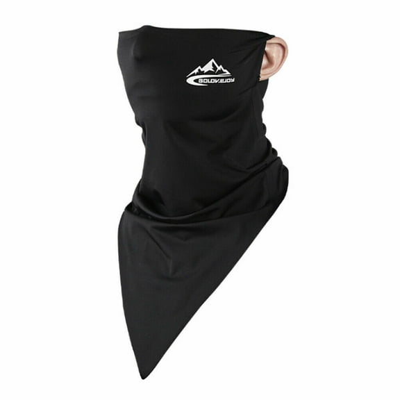 Simyoung Face Mask Windproof Sun UV Dust Protection Balaclavas Breathable Cycling Hiking Fishing Mask - Black