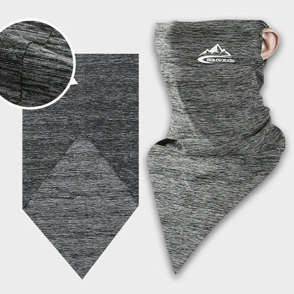 Simyoung Face Mask Windproof Sun UV Dust Protection Balaclavas Breathable Cycling Hiking Fishing Mask - Gray