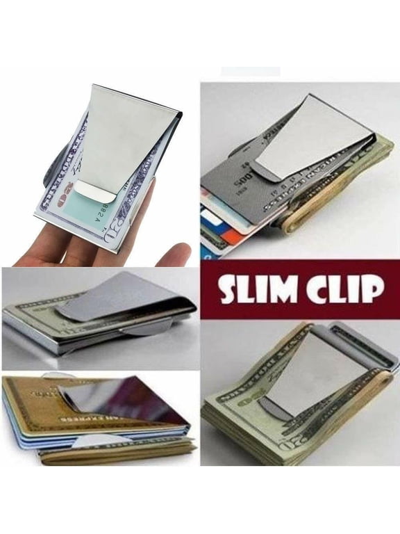 Money Clip Slim Minimalist Wallets Double Sided Slim wallet Credit Card Holder For Men Gift