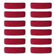 thumbnail image 1 of Simyoung Sweat Headband Premium Cotton Stretchy Headbands Sweatbands Exercise Fitness Headbands for Workout Gym Yoga - 12Pack, Red, 1 of 4