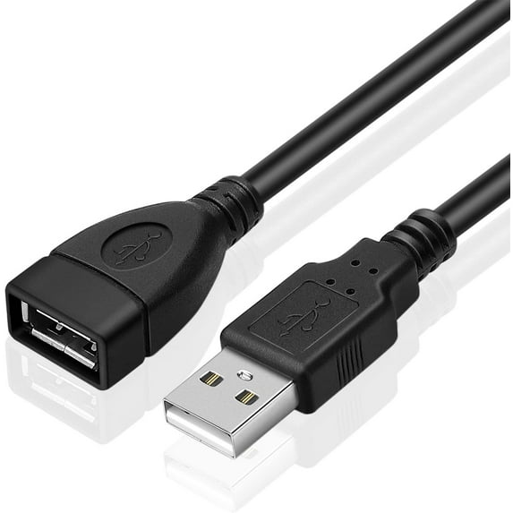 Simyoung USB 2.0 Type A Male/Female Extension Cable for Computer Printer PC Cord 15FT Black