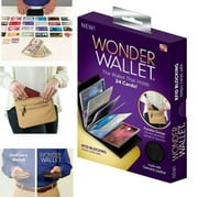SIMYOUNG Wonder Wallet - Amazing Slim Genuine Leather Wallet w/ RFID Protection As Seen On TV Black