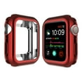 thumbnail image 1 of Simyoung iWatch Case 44mm SE Screen Protector for Apple Watch SE All Around Protective CaSE High Definition Clear Ultra-Thin Cover - Red, 1 of 2