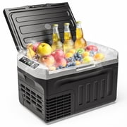 Simzlife 12 Volt Car Refrigerator 22 Quart Portable Fridge Freezer Compressor Cooler 12/24V DC 110~240 Volt AC for Truck Van RV Camper SUV Travel Camping Road Trips