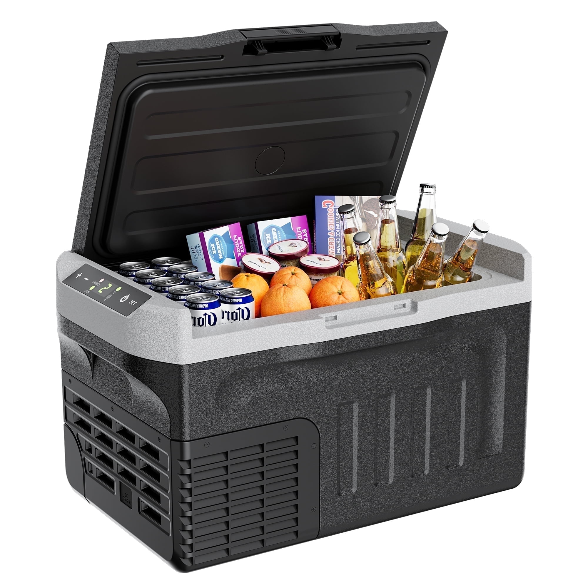 Simzlife 12 Volt Car Refrigerator 22 Quart Portable Fridge