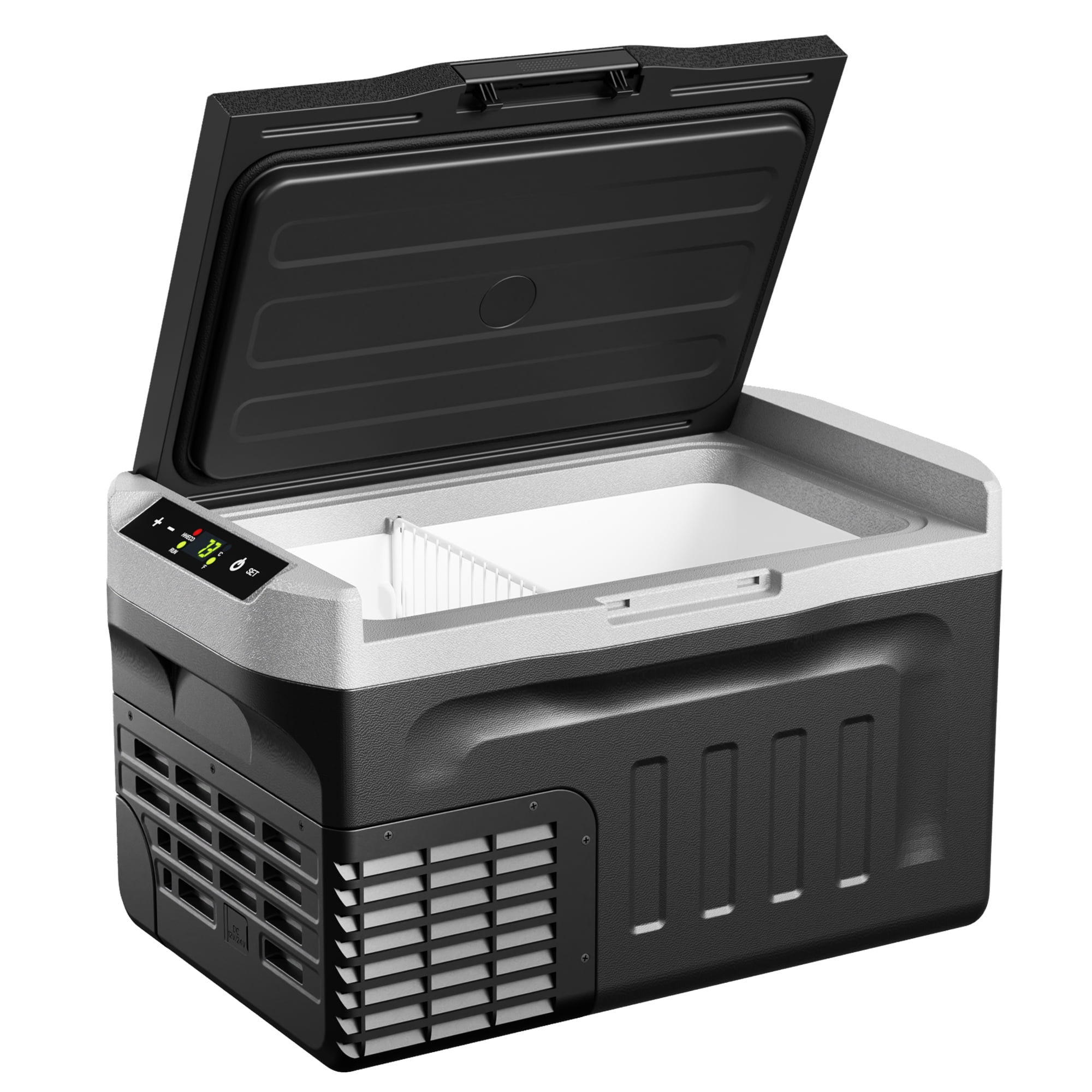 Simzlife 12 Volt Car Refrigerator 22 Quart Portable Fridge Freezer Compressor Cooler 12/24V DC 110~240 Volt AC for Truck Van RV Camper SUV Travel Camping Road Trips