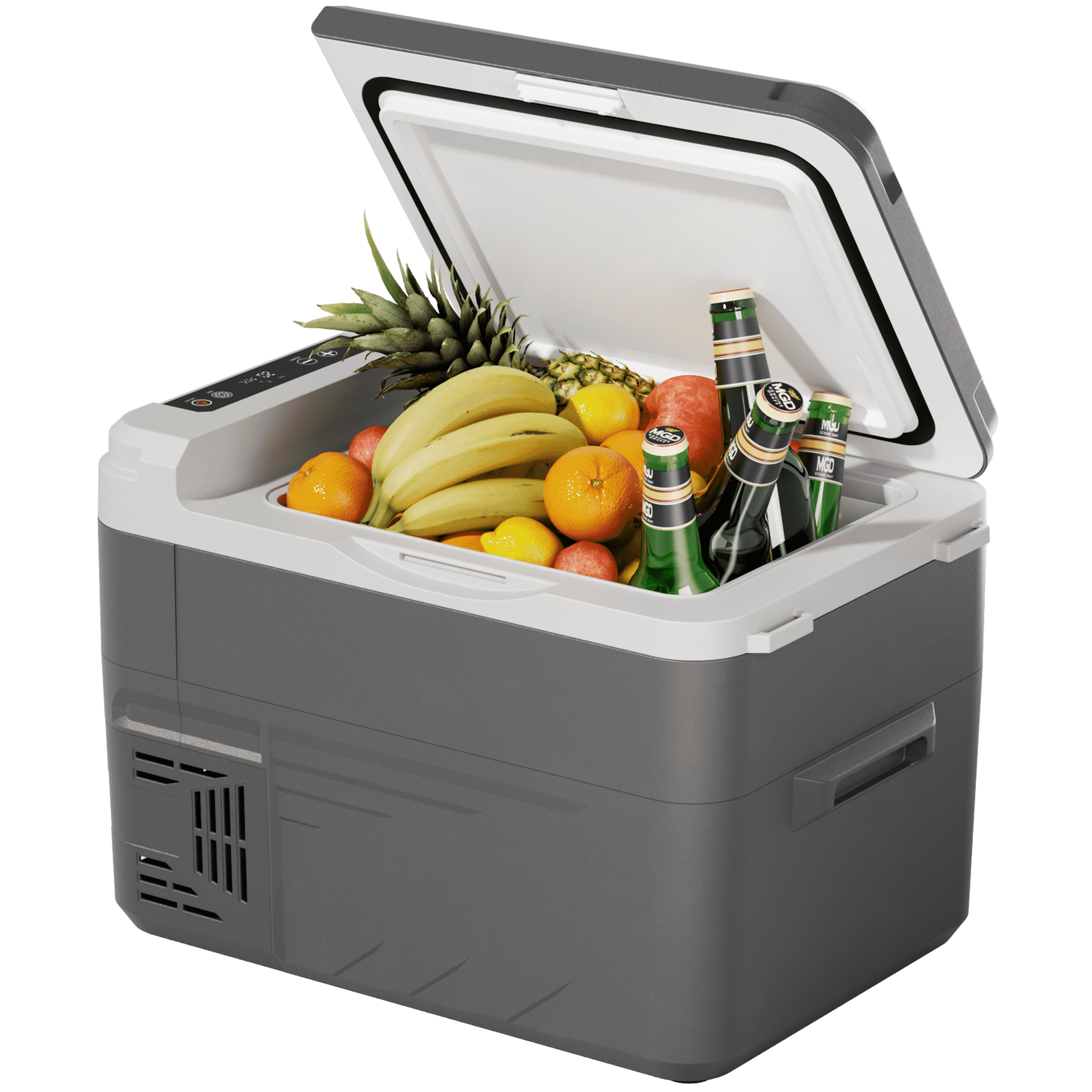 Simzlife 12 Volt Refrigerator, 16 Quart (15L) Car Fridge, Car Refrigerator -4~68, Portable Freezer for RV, Camping, Travel