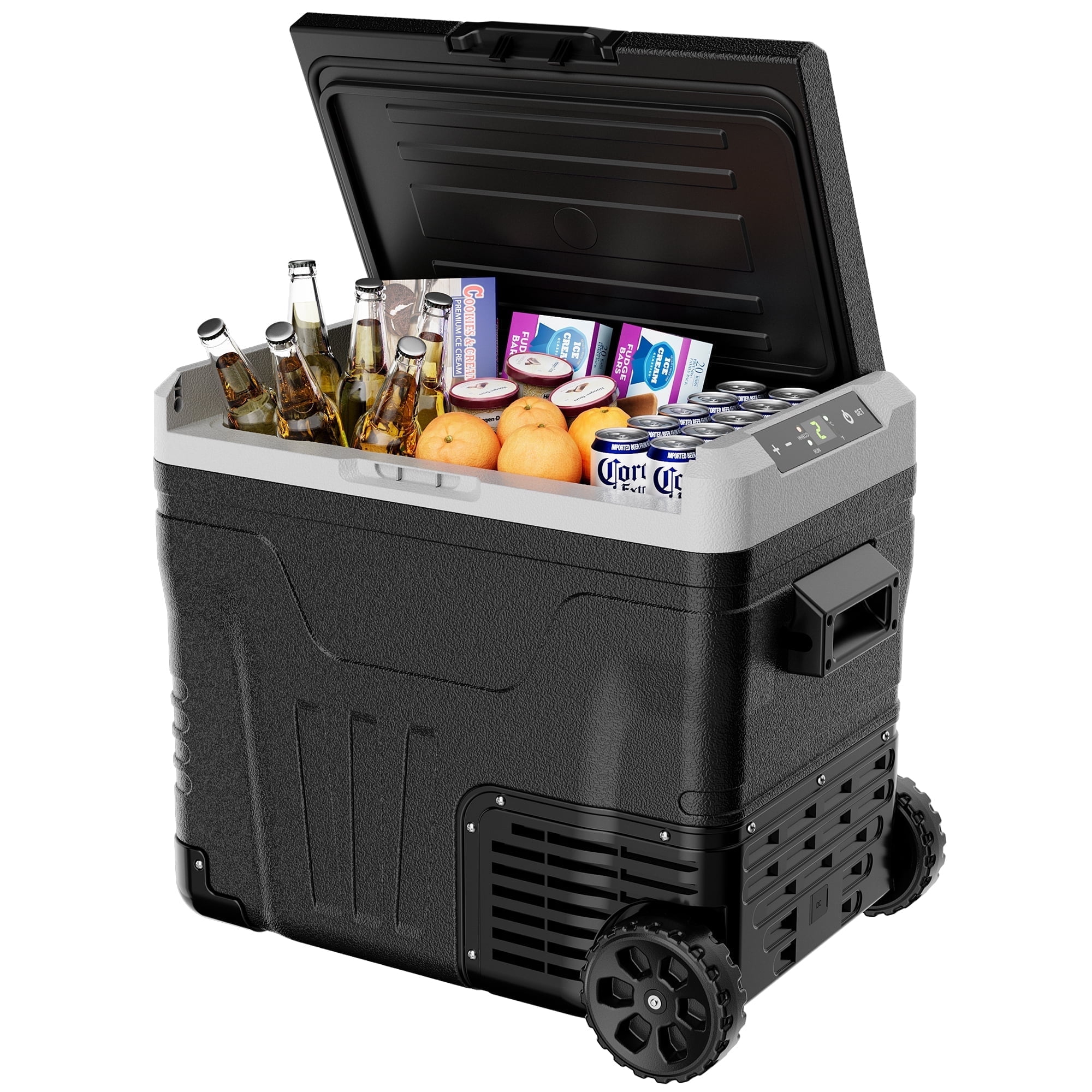 新品未使用 VANLIFE SUPPLY CAR SIDE CHILLER SIMZLIFE 12V Portable Refrigerator, 53QT Car Fridge Freezer