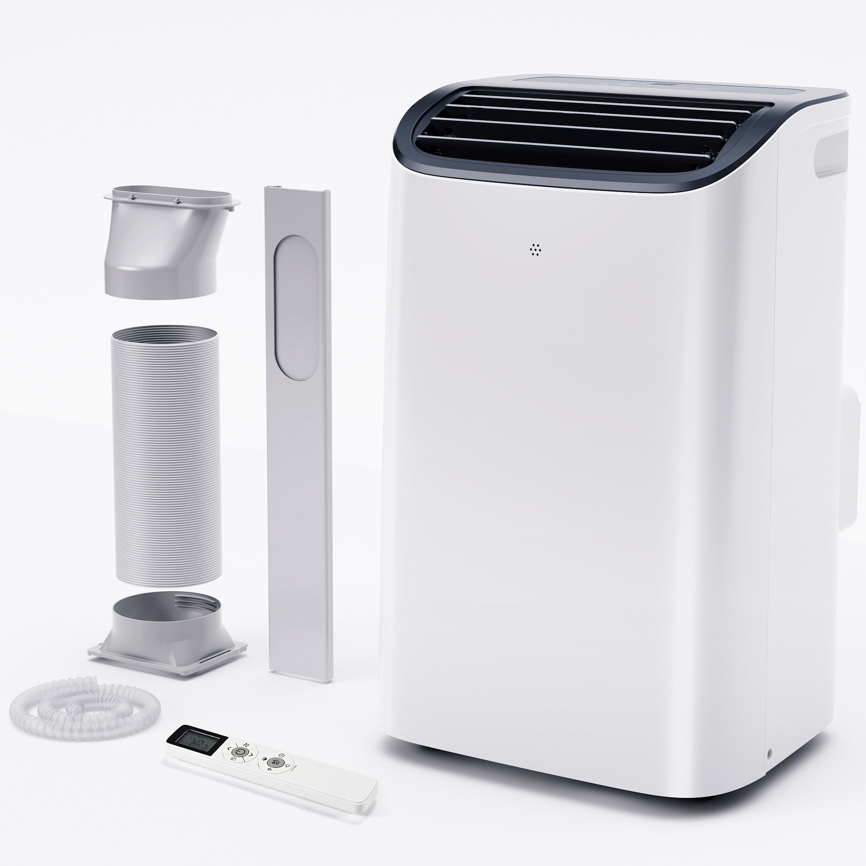 Simzlife 14,000 BTU Portable Air Conditioner - Indoor Portable Air Cooler with Remote Control, White