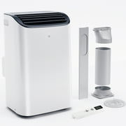 EUHOMY 14000 BTU Portable Air Conditioners, 3-in-1 Standing Smart Cooler with Remote Up to 700 sq.ft, White