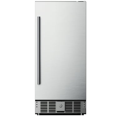 Simzlife 15 in. Single Zone 130-Cans Built-in Beverage Refrigerator Cooler Fridge in Silver Stainless Steel, with Auto LED Lights