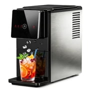 Simzlife Countertop Nugget Ice Maker - 40lbs/24h Chewable Sonic Pellet Ice Machine, 1.8L Removable Tank, Auto Self-Cleaning & Smart Measured Dispensing for Home, Office, Party