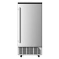 thumbnail image 1 of Simzlife 80lbs/24H Undercounter Commercial Ice Maker, Freestanding/Built-In Ice Machine with Clear Cube, 1 of 12