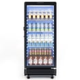thumbnail image 1 of Simzlife Commercial&Residential Merchandiser Refrigerator, Outdoor Beverage Refrigerator with Double-Tempered Glass Door, Beverage Cooler for Bar, Office, Restaurant, 1 of 12